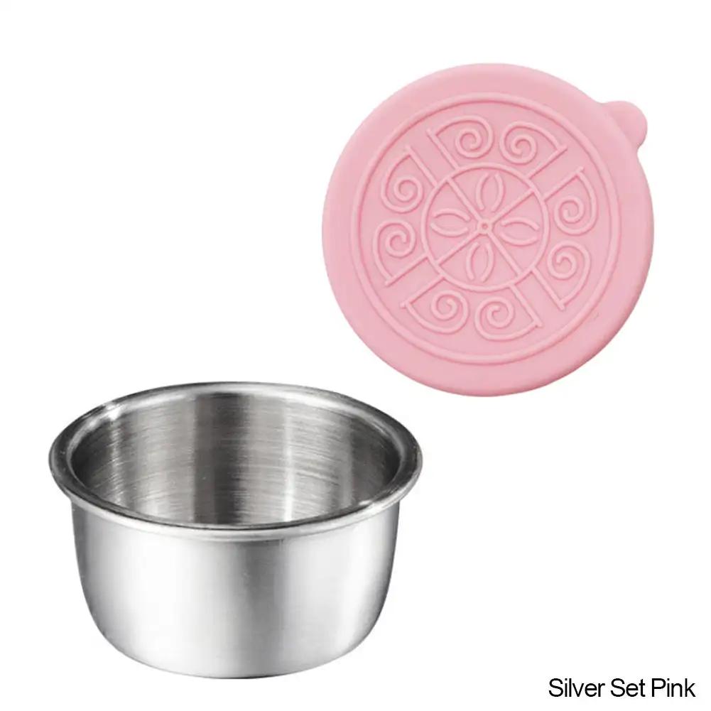 Контейнер для заправки салата объемом 50 мл из нержавеющей стали, небольшой контейнер для приправ с крышками, герметичный, для детей, контейнеры для ланча, коробка