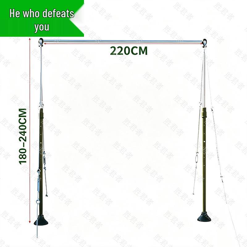 Adjustable Outdoor Pull-up Bar with Large Base
