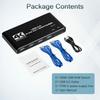 K2 4K 60Hz USB 3.0 KVM Switch 2 In 1 Out Adapter for Dual Computer Control