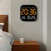 Светодиодные цифровые настенные часы с отображением температуры/даты/недели, будильник 12/24 ч, пульт дистанционного управления - для декора спальни, гостиной, офиса