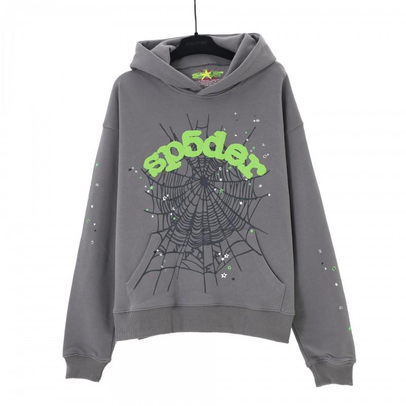Mens Spiderweb Print Hooded Sweatshirt Casual Jogger Pants Set - Loose Fit Cotton Blend Streetwear Teens