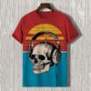 Music Skull 3d Print T-Shirts For Men Summer Fashion Short Sleeve Tees Top Oversized T-Shirt Men Clothing Vintage Streetwear