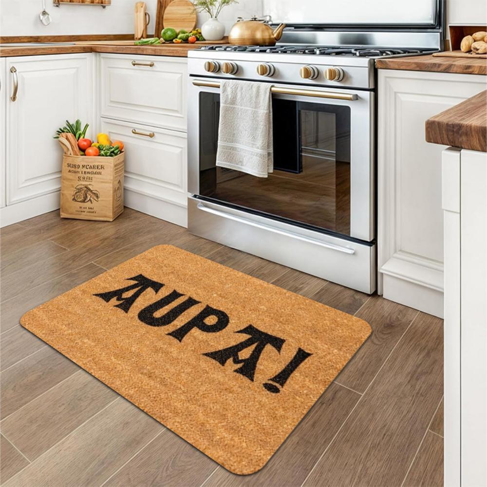 Eye‑Catching Jungle Floral Leopard Pattern Art Print Welcome FloorRug Outside Porch Patio Hallway Living Room Entry Washable Rug