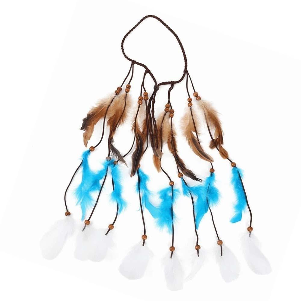 Faux Leather Cord Ethnic Hair Accessories Tribal Headpiece Music Festival Outfit