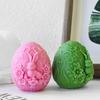 3D пасхальный кролик яйцо свеча силиконовая форма подарки ручной работы смоляная форма гипсовые украшения W4E0