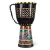 Uccellino Djembe 8 Inch Ethnic Musical Instrument Children Hand Drum Figurine Drum 40cm (Black)