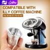 [YI0C] Reusable Coffee Capsule Refillable Pods Cafe Stainless Steel Filters Cup Tamper Crema Maker for Illy Machine X7.1,IllY3.3