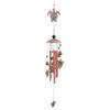 Metal Wind Chimes Outdoor Decoration Retro Turtle Brown Hanging Nament Trees Fences Gardens Bedrooms Wind Bell Melodious Sounds