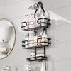 3 Tier Shower Caddy Easy Installation Shower Hanging Organizer Large Capacity 20 KG Load Bearing Wall-mounted Rustproof Shower