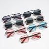 Women Men Polarized Sunglasses Metal Double Beam Square Frame Sun Glasses Anti Blue Light Driving Eyeglasses Fashion Eyewear