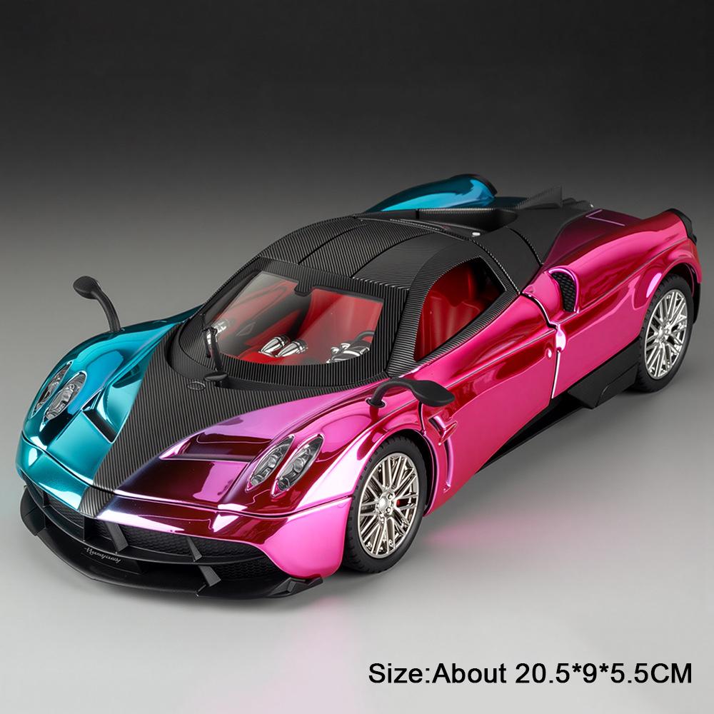 1:24 Pagani Huayra Dinastia Миниатюрные Модели Сплав Литье Под Давлением Игрушки Спортивный Автомобиль Четырехколесная Подвеска Двери Открываются Транспортные Средства Подарки Для Взрослых