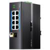 Huigu Industrial DIN Rail Fiber Optic Media Converter Switch