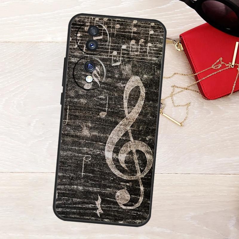 Чехол с нотами Музыкальные ноты Для Honor 400 Pro 200 50 70 90 X9a X9b X9c X9d X8a X8b X8c Magic 7 Lite 5 6 8 Pro Чехол