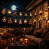 Ghost Party Decoration Pumpkin LED Light Hanging Decorations Lamp String  Theme Party