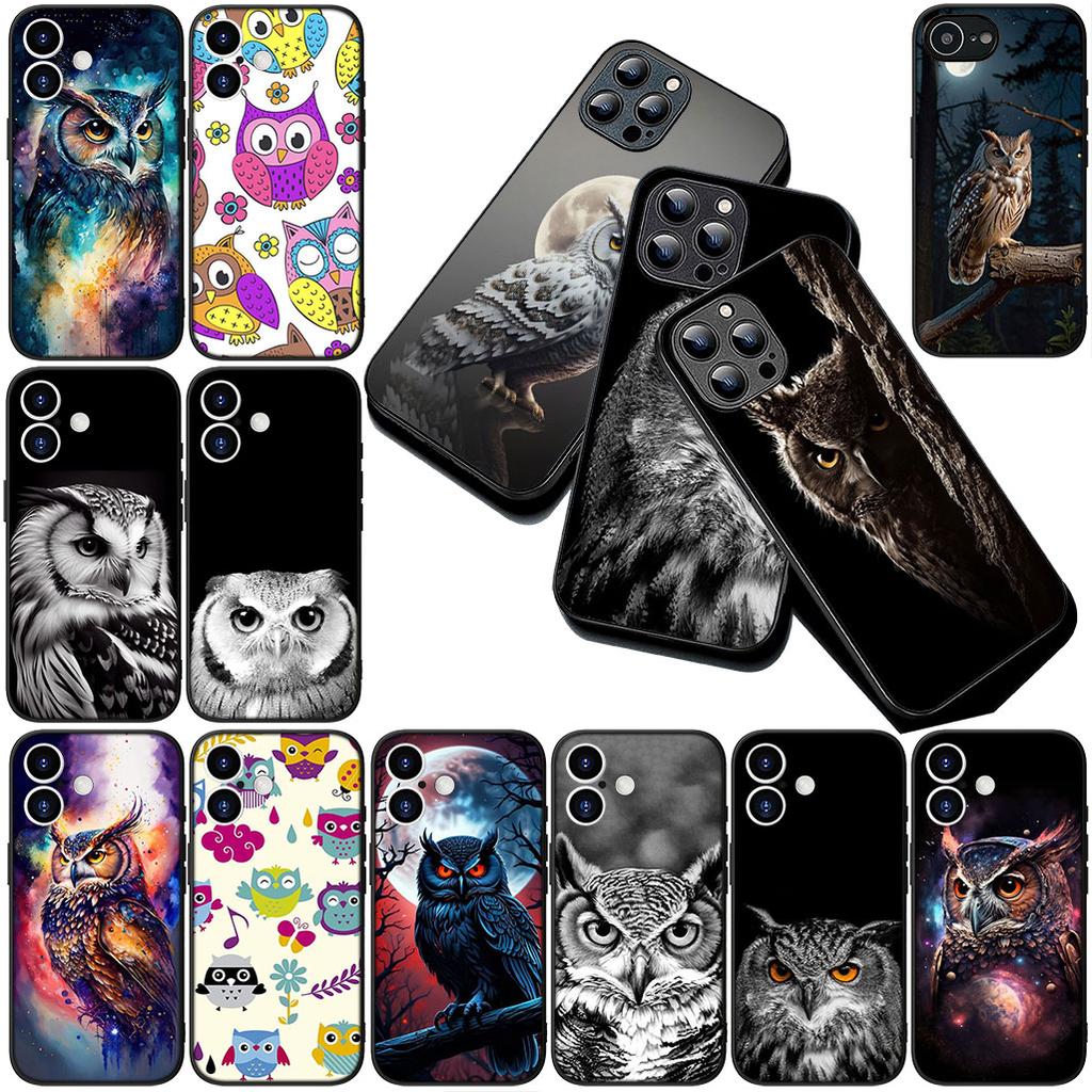 Soft Cover for Samsung Galaxy S24 S25 S23 FE Ultra Plus S7 Edge S25+ S23+ A56 5G Casing Phone Case Wallpaper Owl Bird