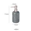 400ml Ceramic Soap Dispensers Press Bottle Shower Gel Shampoo Bottle Emulsion Bottles Accessories Hand Sanitizer Dispenser Hotel