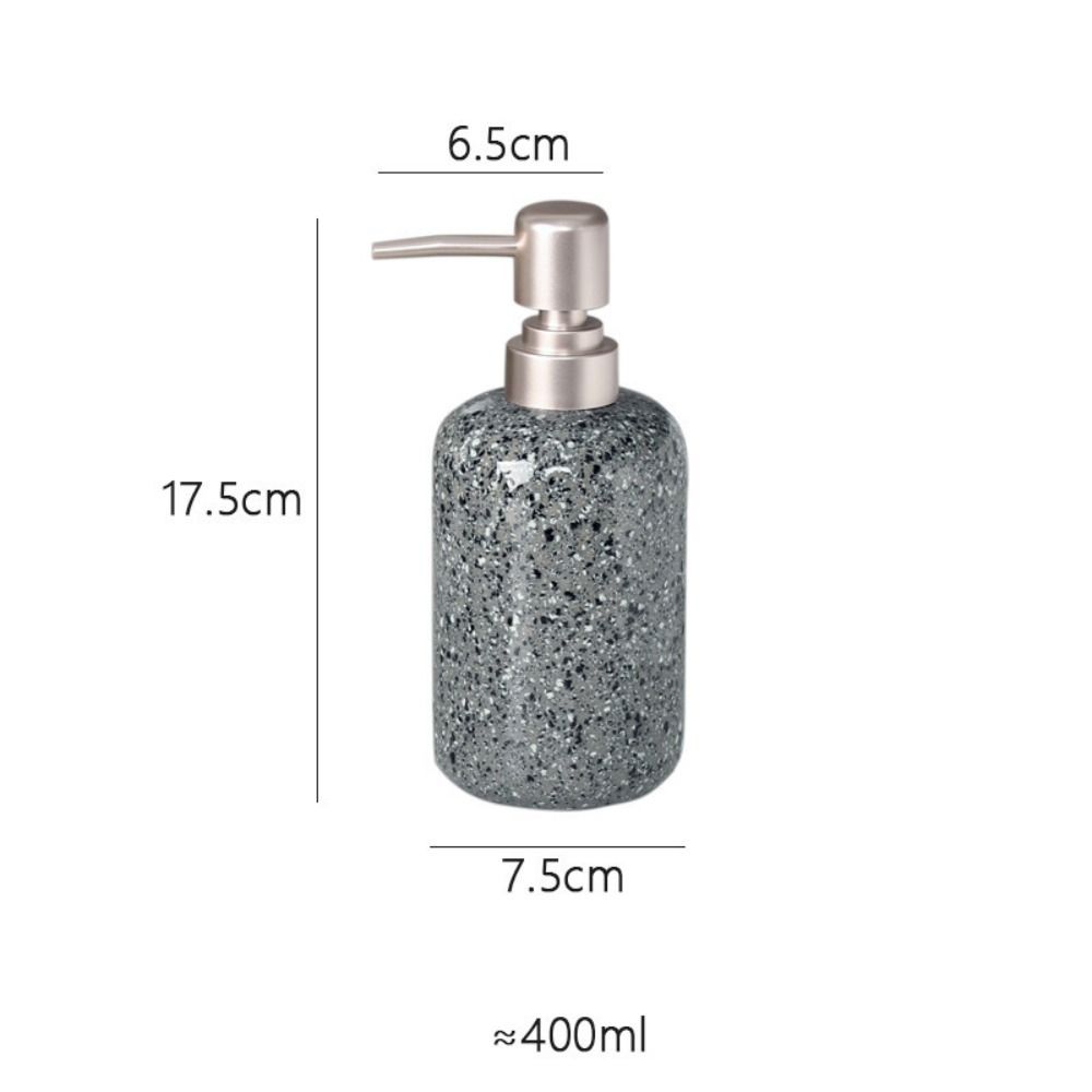 400ml Ceramic Soap Dispensers Press Bottle Shower Gel Shampoo Bottle Emulsion Bottles Accessories Hand Sanitizer Dispenser Hotel