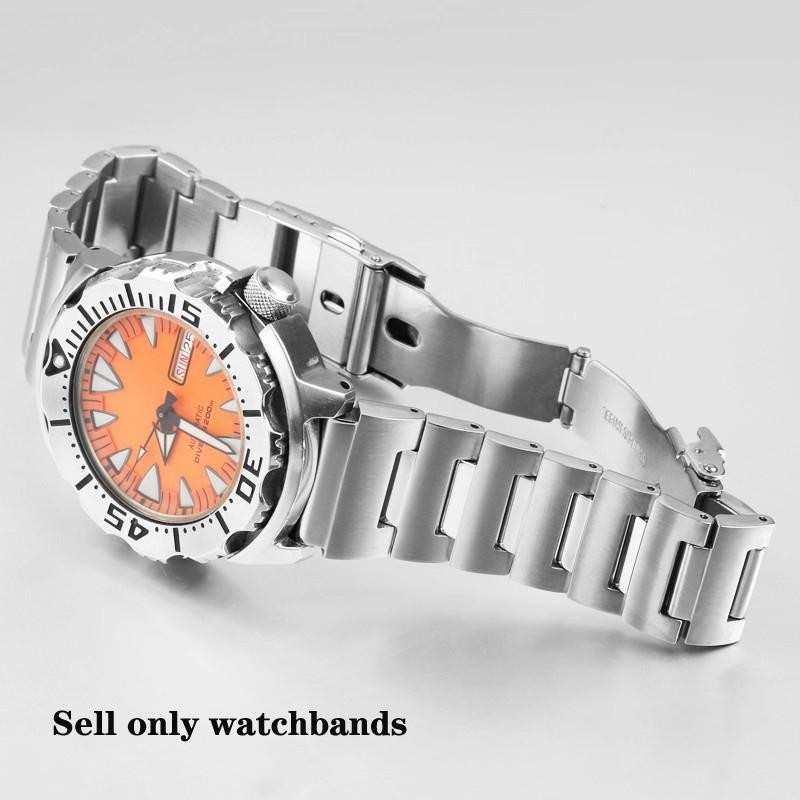Для SEIKO Нет. 5 Ремешок для часов Красный Зубчатый Водный Призрак Маленький Монстр SRP307 313 SKX779 SKX781 ремешок Браслет из нержавеющей стали