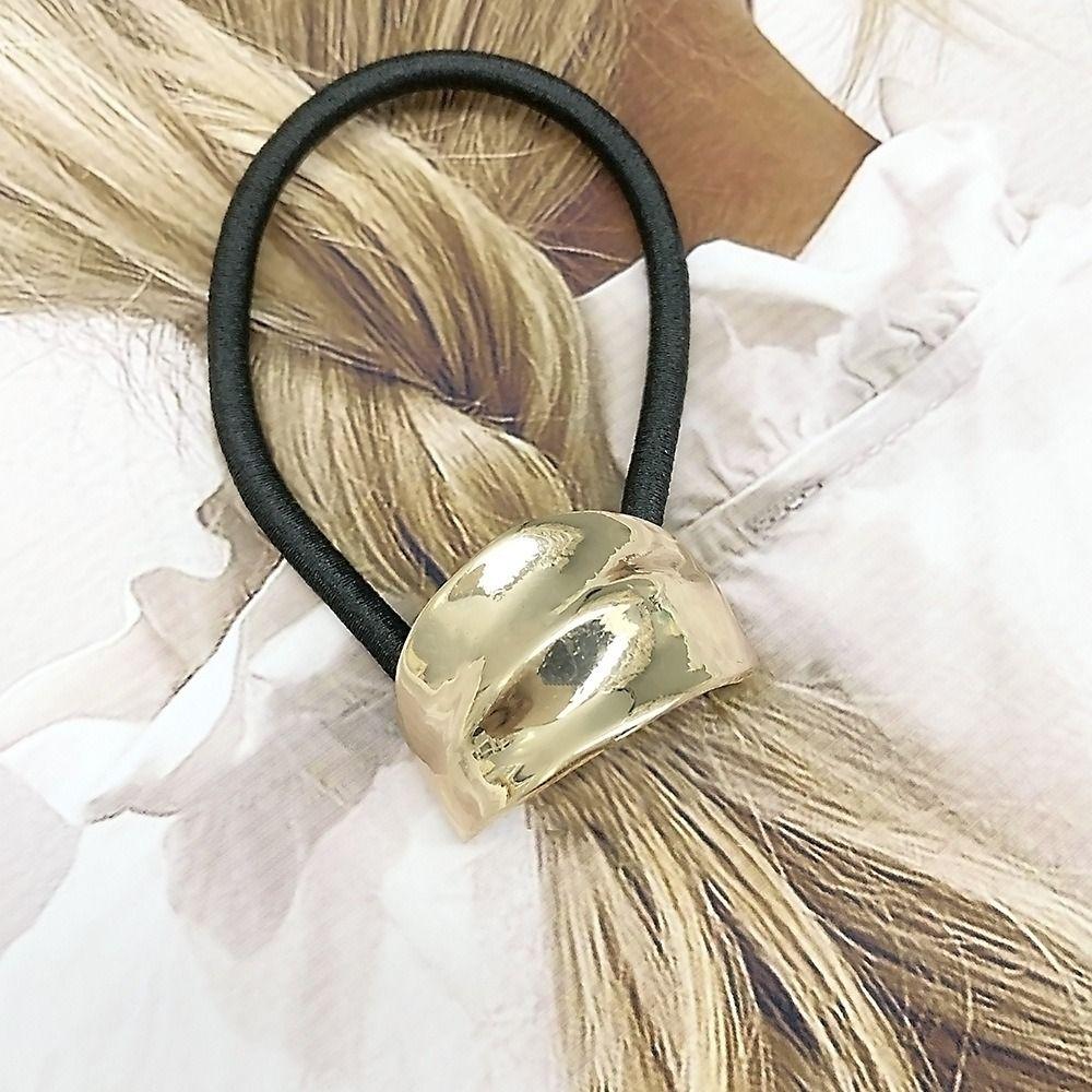 Smooth Hair Rope Hair Accessories Hair Loop New Metal Hair Tie  Women