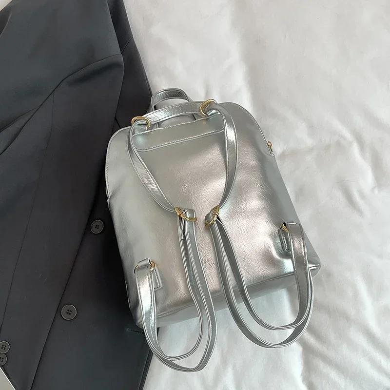 Retro Sophisticated Small Briefcase for Women New University Style Daily Commuter Backpack