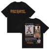 Rapper Vybz Kartel Album 2025 Graphic T Shirts Men Hip Hop Gothic Fashion T-Shirt Women Retro Oversized Cotton Tshirt Streetwear
