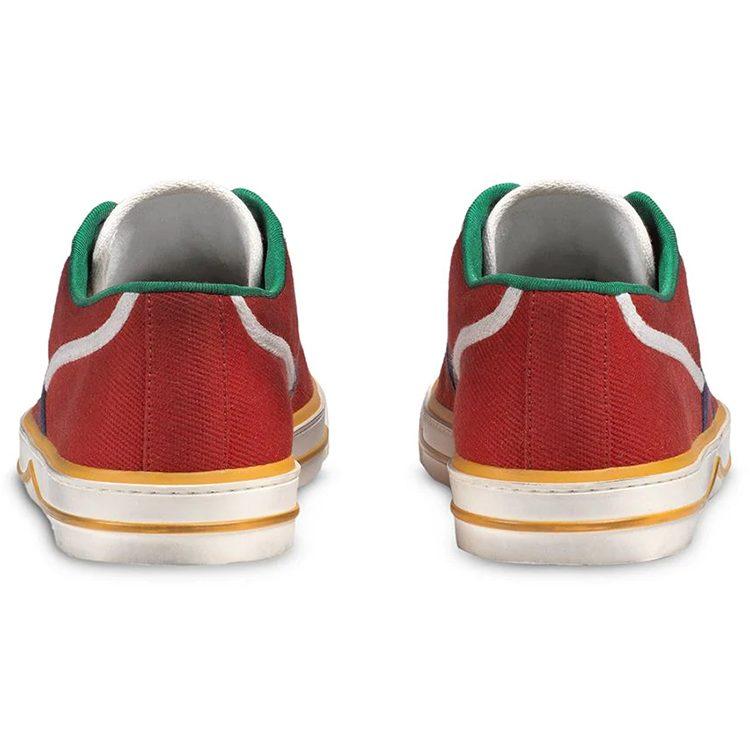 Gucci Теннис 1977 Низкие Низкие Стильные Скейтбордические Ботинки Женские Красные 606110 GZO30 6461