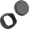 Haoge Square Metal Lens Hood Shade for Fujifilm FinePix X100V X100F X100 X100S X100T X70 Camera Black with Cap and 49mm Adapter Ring Kit