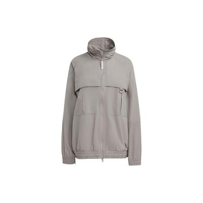 Однотонная вязаная спортивная куртка на молнии для совместной работы X Stella McCartney, женские куртки голубовато-серого цвета HR9178