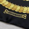 Б/у Шарф HERMES KOSMIMA Hermes Kosmima Космос Шелк Каре 90 Черно-золотой Большой Винтажный