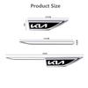 BKPVCT1 Metal Alloy Car Door Fender Blade Decal Badge Car Body Protective Sticker Decal For KIA RIO 2 3 4 5 Xline x line Car Accessories