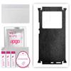 apgo Protective Skin Sticker for the Back+sides Compatible with Vivo X80 Pro, Full Wrap Film, Foil, Vinyl - Pattern Black Leather