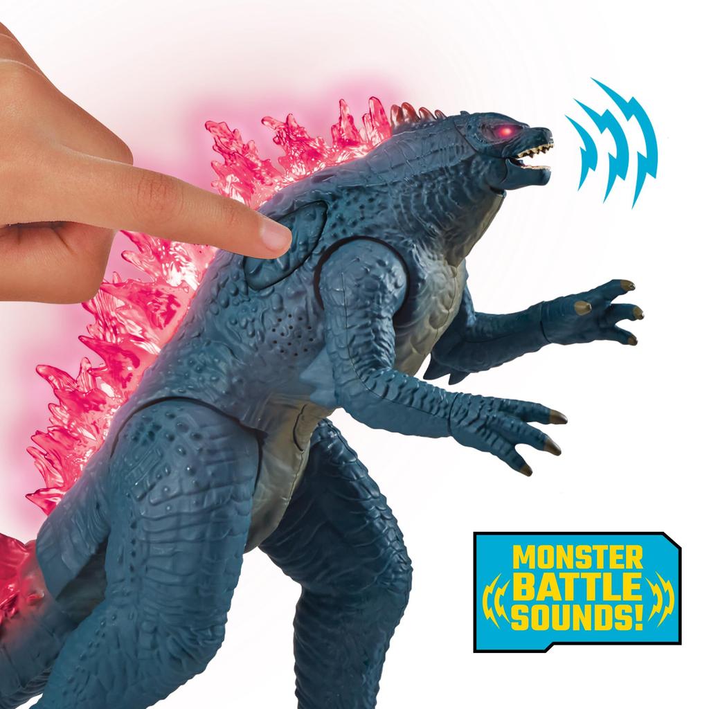 Игрушки Playmates Godzilla x 13 дюймов Mega Deluxe Heatray Mist Breath Godzilla Фигурка Kong