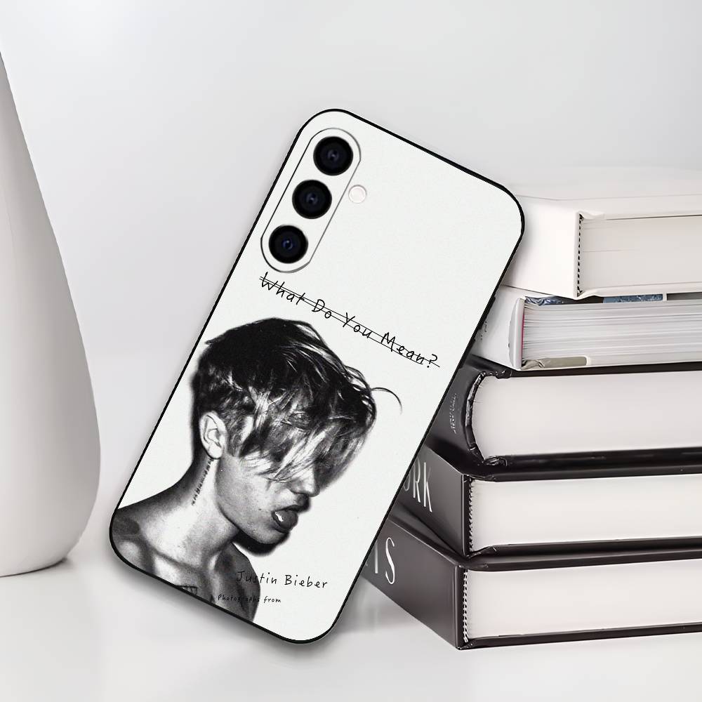 Чехол для телефона JB J-Justin B-Bieber для Samsung Galaxy A73, A72, A71, A70, A53, A52, A51, Другие Мягкий черный чехол