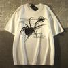 Spider Graphic Acubi Harajuku Egirl Short Sleeve Y2K Korean Streetwear T-Shirt Grunge Aesthetic Oversized Cotton Top T-shirt .