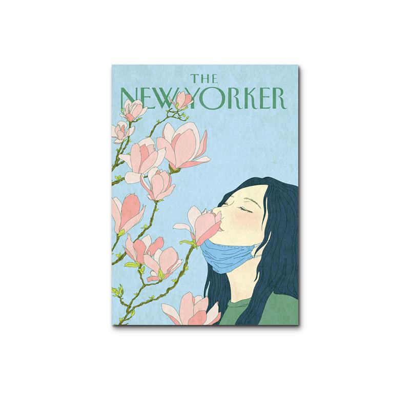 Винтажный Холст-Постер The N-New Yorker Подходит Для Домашней Гостиной Спальни Офиса Бара Настенного Декора