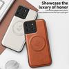 Wireless Charging Magnetic Case for Motorola Edge 60 Pro Moto Edge 60 Fusion Protective Cover PU Leather Hard Back Shell Coque