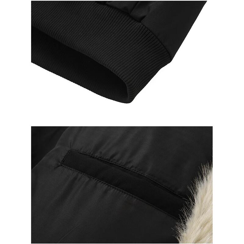 Мужская зимняя куртка с капюшоном NASA MARVEL на флисовой подкладке с меховым воротником