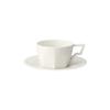 KINTO OCT Cup & Saucer, 300ml, White, Microwave and Dishwasher Safe, 28885
