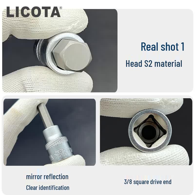 LICOTA 3/8-дюйма шестигранная головка английская