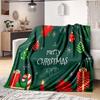 Merry Christmas Festive Greetings Blanket Soft And Comfortable Blanket Digital Printing Machine Washable Bedroom