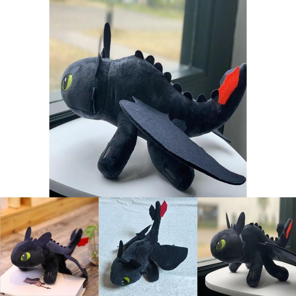 How To Train Your Dragon Toothless Night Fury Soft Plush Toy 20cm 25cm 35cm 45cm 65cm Educational Gift For Kids