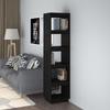 VidaXL Bookcase-Room Divider Black 40x35x167 Cm Solid Pine