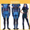 Костюм-zentai Эви из «Наследников 3» для мальчиков и девочек. Мягкий для кожи и невыцветающий. Доступен в размерах S-3XL