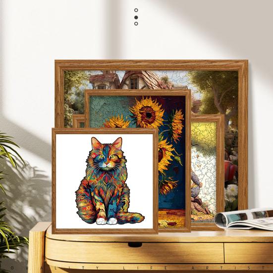 Деревянный пазл 3D в форме животного Деревянные пазлы Точно вырезанные детали Уникальная форма Яркие цвета Взаимодействие родителей и детей Головоломка для взрослых Игрушка-головоломка