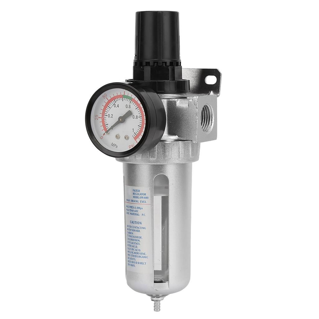 BSP 1/2" Air Compressor Moisture Water Trap Filter Regulator Pneumatic Air Filter Regulator with Mount Connection