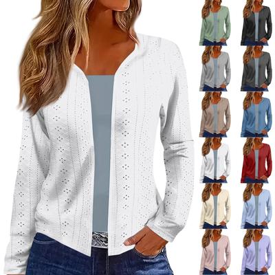 Женский топ с длинным рукавом и принтом, повседневная мода на выходные, тонкий кардиган, блузка