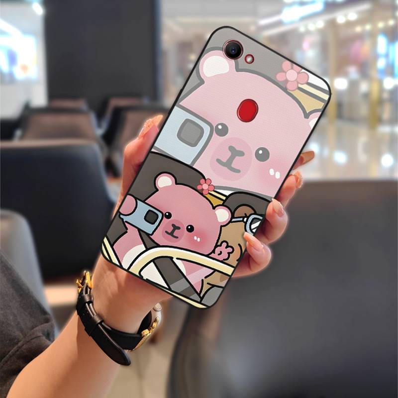 Силиконовый милый чехол для телефона для OPPO F7 Водонепроницаемый Модный дизайн Полная защита Защитный Парный Грязеотталкивающий Пыленепроницаемый ТПУ