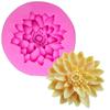 3D Beautiful Lotus Chrysanthemum Flowers Wedding Cake Decorating Tools DIY Baking Silicone Mold