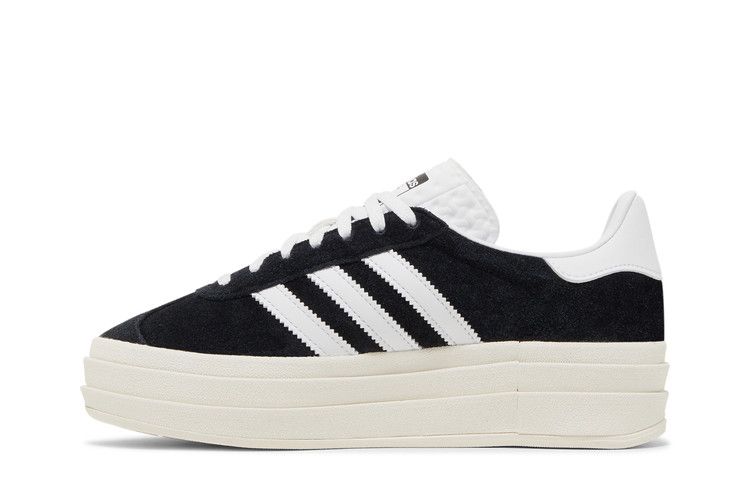 adidas Gazelle Bold Черный Белый (Женский)