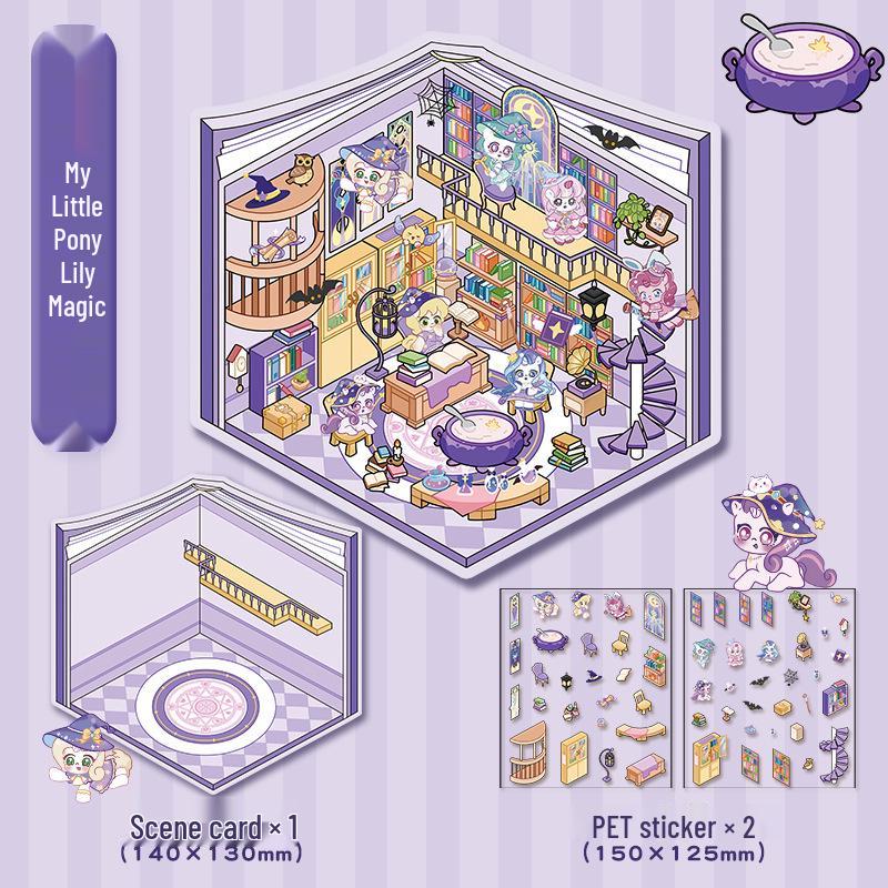 3D Наклейки для ландшафтного дизайна кабины: Большая корейская миниатюрная сцена для DIY, милый декор для хранения.